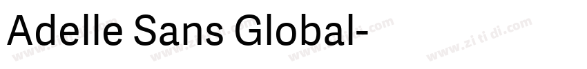 Adelle Sans Global字体转换